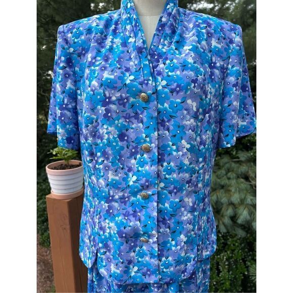 Vintage plus size Volup 1980s 2 piece set skirt and top - Picture 2 of 8